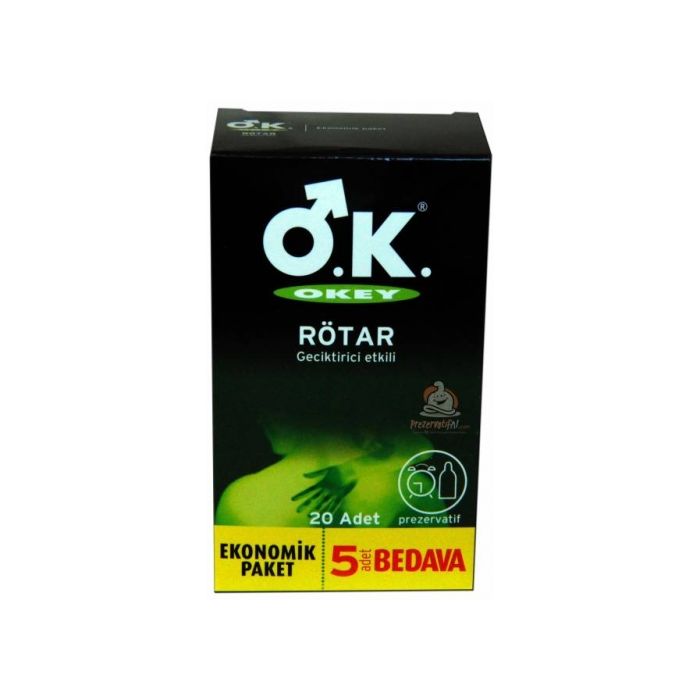 Okey Rötar Ekstra Geciktiricili Prezervatif 20 li