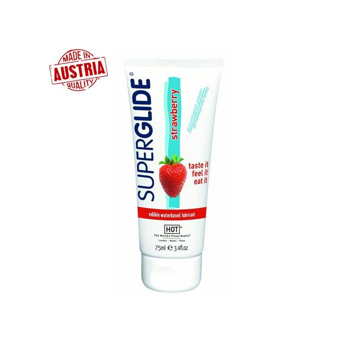 Superglide 75 ml Kaliteli Çilek Aromalı Kayganlaştırıcı Jel