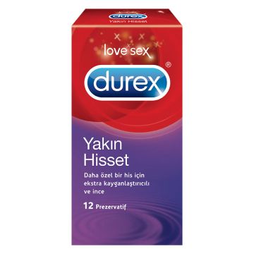 Durex Yakın Hisset İnce 12 li Prezervatif