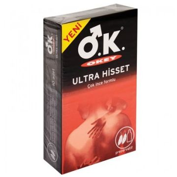 Okey Ultra Hisset 10 lu İnce Prezervatif
